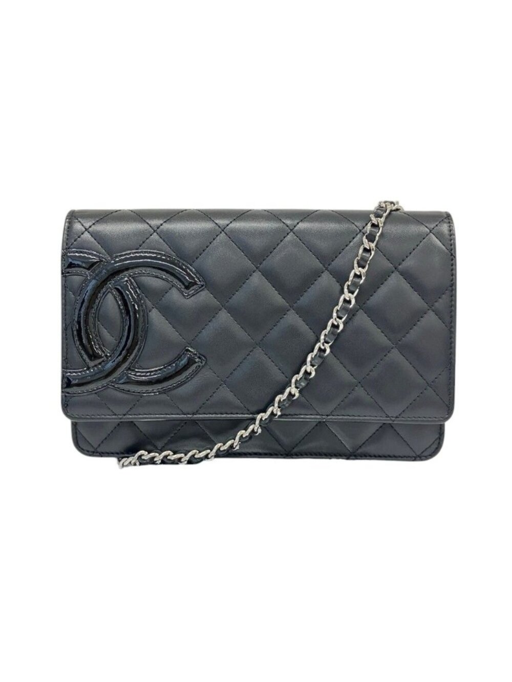 Chanel Cambon Line Chain Wallet Black Shoulder Bag